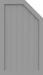 GroJa Sichtschutz Select Typ M 90 x 120/90 cm rechts Silbergrau