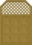 GroJa Sichtschutz Select Typ I 150 x 210/180 cm Asteiche Natur