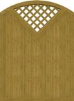 GroJa Sichtschutz Select Typ G 150 x 205/180 cm Asteiche Natur