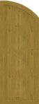 GroJa Sichtschutz Select Typ H 70 x 180/150 cm rechts Asteiche Natur