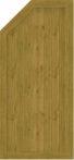 GroJa Sichtschutz Select Typ L 70 x 150/120 cm links Asteiche Natur