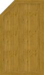 GroJa Sichtschutz Select Typ L 90 x 150/120 cm links Asteiche Natur