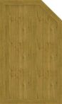 GroJa Sichtschutz Select Typ L 90 x 150/120 cm rechts Asteiche Natur