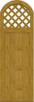 GroJa Sichtschutz Select Typ Y 70 x 205/180 cm Asteiche Natur