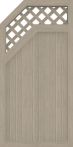 Groja Sichtschutz Select Typ E 90 x 180 x 4,8 cm, Rankgitter links Sheffield Oak