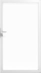 GroJa Ambiente Tor Universal-DIN 100 x 180 x 4 cm Klarglas, ohne Pfosten