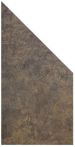 GroJa Premo HPL-Element Schräg 90 x 180/90 x 0,8 cm Rostoptik, ohne Pfosten
