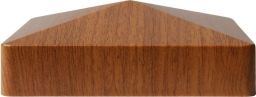 GroJa Select Abdeckkappe für Zaunpfosten 87 x 87 mm, Golden Oak