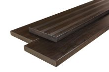aMbooo Terrassenstufe Bambus Stufe Espresso 2000x290x42 mm
