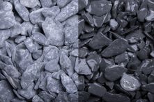 Canadian Slate schwarz getrommelt