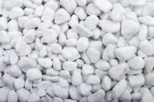 Schneeweiss Zierkies getrommelt