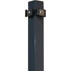 Hadra Eckpfosten für Doppestabmatten Zaunset SMALL, verzinkt/anthrazit für Zaunhöhe: 103 cm (L:1500 mm)
