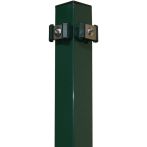 Hadra Eckpfosten für Doppestabmatten Zaunset SMALL, verzinkt/grün für Zaunhöhe: 103 cm (L:1500 mm)