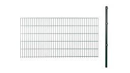 Hadra Erweiterungsset Doppelstabmatte SMALL 2m, verzinkt/grün Zaunhöhe: 83 cm