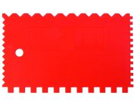 HaWe Plastik-Zahnspachtel 4-seitig Art.Nr. 14.001