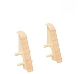 Haro Zwischenstück Ahorn Kunststoff für Stecksockelleiste 19x39mm (2 Stück/Pack), Art. Nr.: 407085