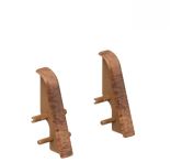 Haro Zwischenstück Nuss dunkel Kunststoff für Stecksockelleiste 19x39mm (2 Stück/Pack), Art. Nr.: 407090