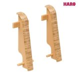 Haro Zwischenstück Eiche Kunststoff für Sockelleiste 19x58mm (2 Stück/Pack), Art. Nr.: 407139