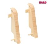 Haro Zwischenstück Ahorn Kunststoff für Sockelleiste 19x58mm (2 Stück/Pack), Art. Nr.: 407141
