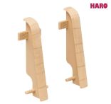 Haro Zwischenstück Apfel Kunststoff für Stecksockelleiste 19x58mm (2 Stück/Pack), Art. Nr.: 407147