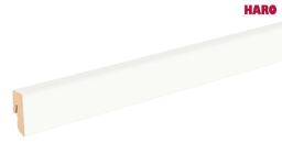 Haro Stecksockelleiste 16x40mm 2,2m Dekor weiß (Grundierfolie), Art. Nr.: 411055