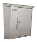 Heibi Briefkasten mit Zeitungsfach, Edelstahl (43661)