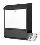 Heibi Briefkasten mit abgerundetem Zeitungsfach, Materialmix (43802-050)