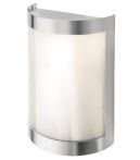 Heibi Wandleuchte gewölbt, Edelstahl (43803)