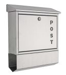 Heibi Briefkasten mit Schriftzug POST, Edelstahl (43835)