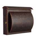 Heibi Briefkasten Quelo mit Zeitungsfach, braun-gold (64158-002)