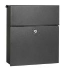 Heibi Briefkasten mit Zeitungsfach Calmalux, grafit (64488-039)