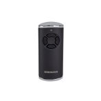 Hörmann Handsender HS4 868-BS Struktur Chrom schwarz SW-Eu (ab Juni 2016) 110x66x30