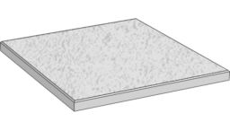 KANN Polaris 80x80x5 cm Terrassenplatte grau feingestrahlt
