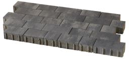 KANN Germania linear Pflaster Läufer grau/anthrazit-nuanciert 8 cm