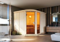 Karibu Systemsauna Lakura naturbelassen - Eckeinstieg