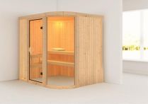 Karibu Systemsauna Parima 2 naturbelassen - Fronteinstieg