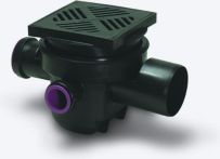KESSEL-Kellerablauf DN 100 Rost 200x200 schwarz | Nr.: 29111