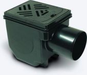 KESSEL-Kellerablauf DN 100 Rost 150x190 schwarz | Nr.: 33101