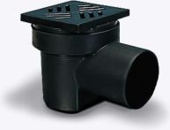 KESSEL-Kellerablauf Farbe schwarz, aus PP, DN100 | Nr.: 36501