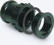 KESSEL-Zulaufstutzen DN 50 ABS, mit Dichtung und Gewindering | Nr.: 39005
