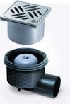 KESSEL-Objektablauf Ecoguss DN100 seitl., Designrost Kessel | Nr.: 48311.63