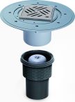 KESSEL-Objektablauf Ecoguss DN100 senkr.,Dünnbett.,Designrost Kessel | Nr.: 48411.53