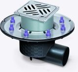 KESSEL-Objektablauf Ecoguss Pressfl. DN100 seitl. Schlitz-Design | Nr.: 48711.63