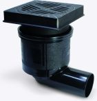KESSEL-Hofablauf Ecoguss System 200, DN100, senkrecht, eckig | Nr.: 67922B