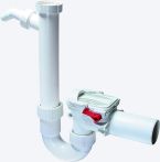KESSEL-Rückstauverschluss Staufix Siphon DN50, mit Anschluss für Waschmaschine | Nr.: 73052