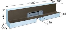 KESSEL-Einbauboard Wandablauf Scada 1200mm | Nr.: 48002