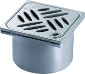 KESSEL-Aufsatzstück aus ABS, Rost Kessel 120x120, V4A, L15 | Nr.: 48203