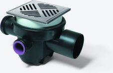 KESSEL-Kellerablauf DN 100 Universaler Rost 200x200 Edst. | Nr.: 27621