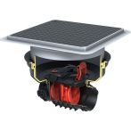 KESSEL-Grundkörper Staufix DN125-200, Typ 2, schwarz, Bodenplatte | Nr.: 730000.15S