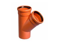 KG Einfach-Abzweig 45 Grad - DN 125x110 | KGEA